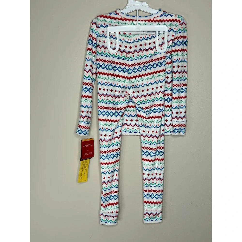 Wondershop Kids Fair Isle Xmas Pajama Set Size 6 NWT Mix &‎ Match